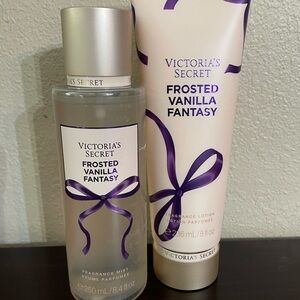 NEW Victoria's Secret Frosted Vanilla Fantasy Mist and Lotion